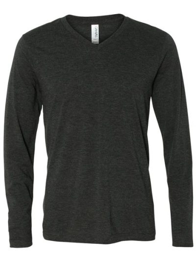 Unisex Long Sleeve V-Neck Tee