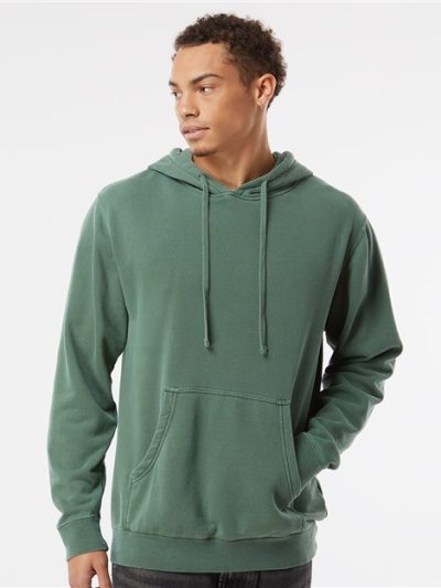 Unisex Midweight Pigment-Dyed Hooded Sweatshirt
