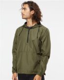 Men's Lightweight Quarter-Zip Windbreaker Pullover Jacket