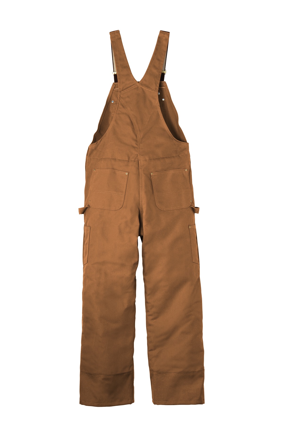 DISCONTINUED Carhartt ® Duck Quilt-Lined Zip-To-Thigh Bib Overalls. - Image 4