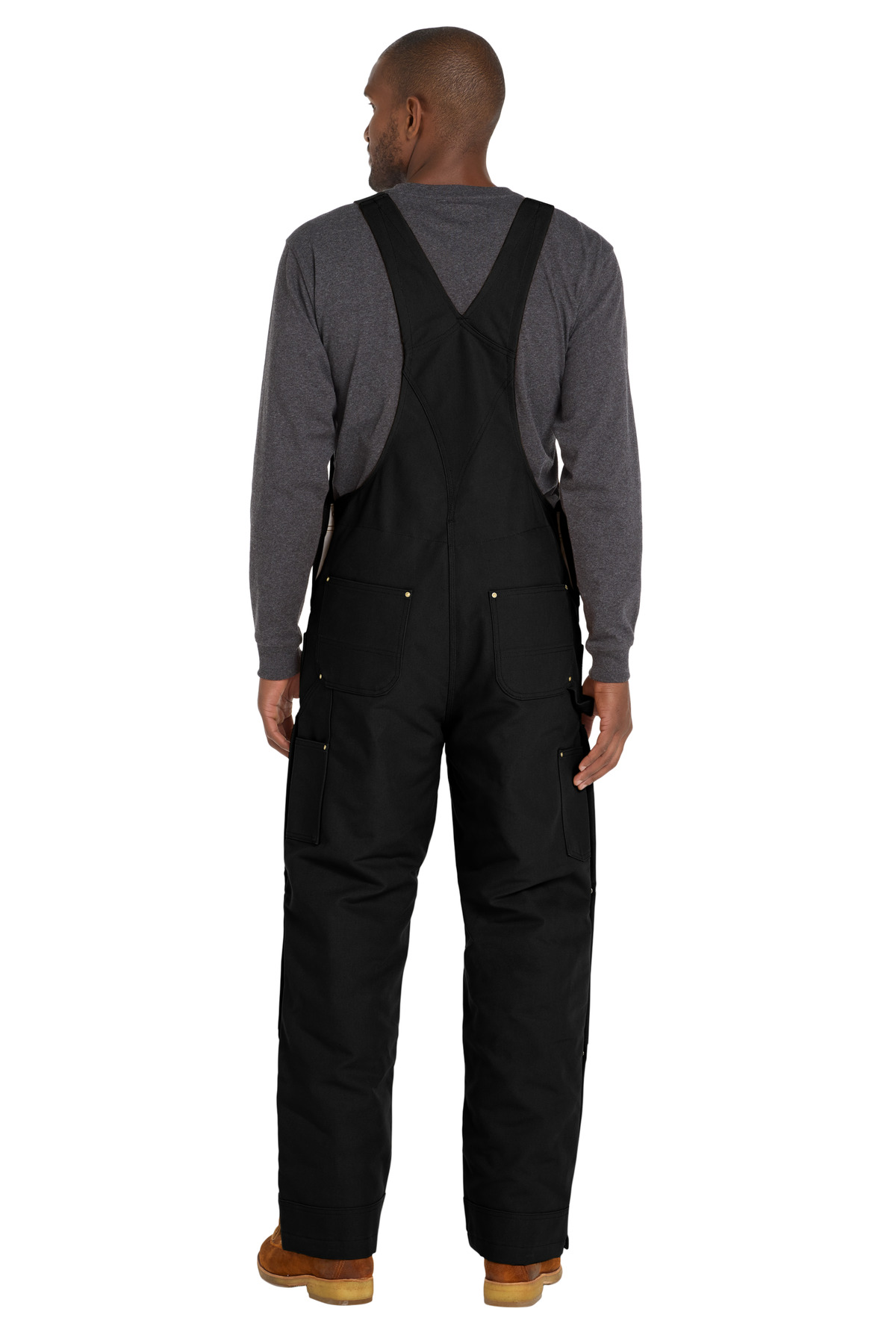 Carhartt ® Short Firm Duck Insulated Bib Overalls - Image 2
